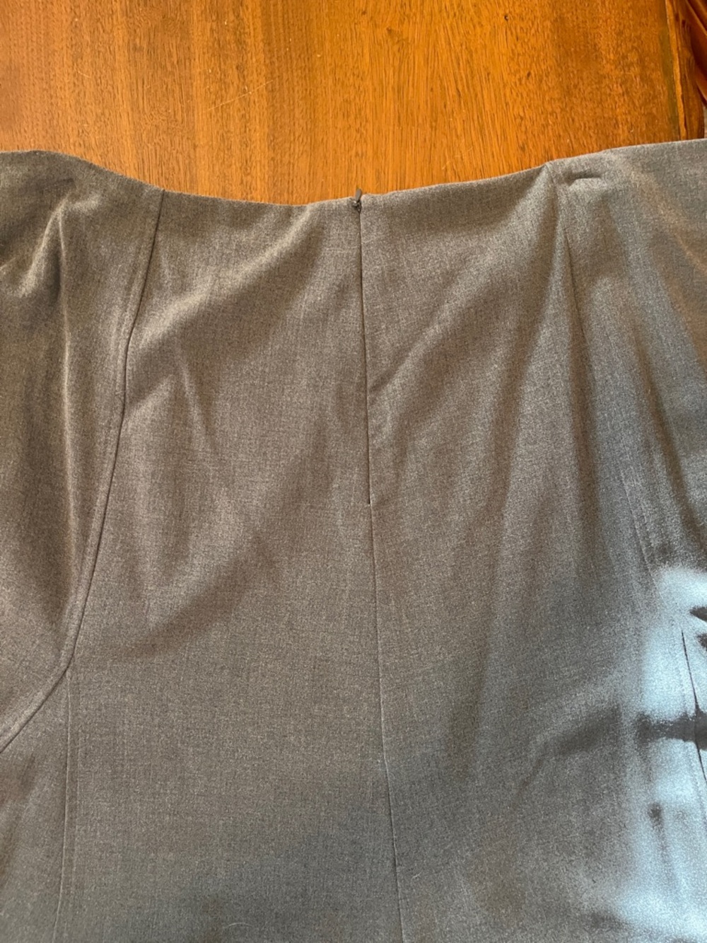 dressbarn Gray A-Line Midi Skirt - Picture 2 of 3